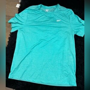 Reebok Men's Turquoise Short Sleeve Tee